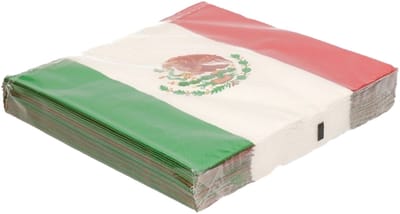 Servetten Mexico - 20x - 33 cm - papier - Mexico landen thema versiering - Feestartikelen en versiering
