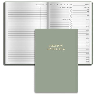 Ongeplande A5 Dagelijkse Planner met To-Do Lijsten, Afspraken en Notities - Hardcover Organisatie voor Efficiënte Dagindeling van 7 tot 22 Uur