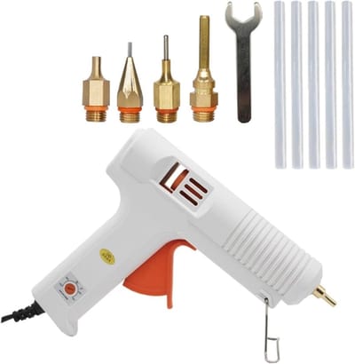 Lijmpistool - Ambachtsgereedschap - Klusjes en hobby - Instelbare temperatuur - 11mm lijmstift - Wit