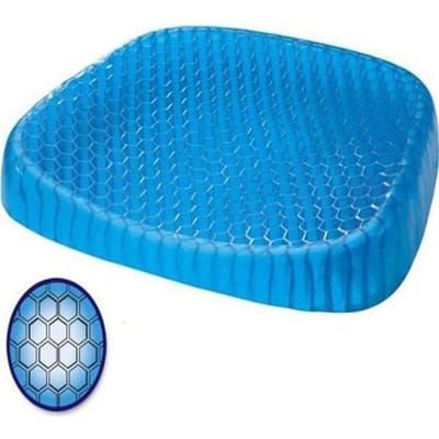 Coussin de chaise - LIK - Modèle LIK4572 - Gel orthopédique - Confortable - Ergonomique bleu