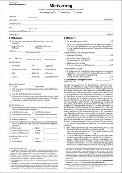 sigel Vordruck Mietvertrag, A4, 6-seitig - für den Markt: D - 25 Stück (MV469)