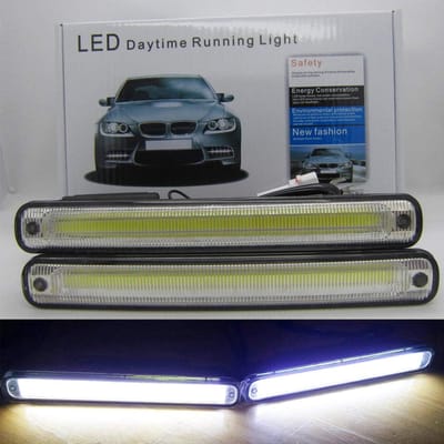 LED Dagrijlichten COB Technologie 12V 12W E4 - Waterdicht