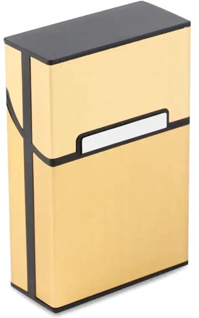 Besjaar Sigarettendoosjes - Sigarettenhouder - Sigaretten Box - Goud- Aluminium - Weerbestendig - Stevig en Luxe