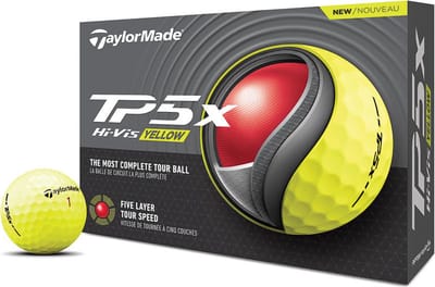 Taylormade TP5X TM23 Golfballen Geel