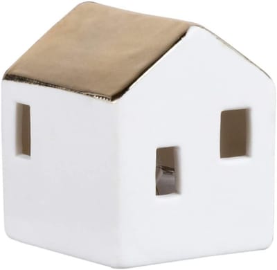 Mini led huisje - Theelichthouder - Sfeervol interieur - Modern design - 45x45x55 cm - Blauw