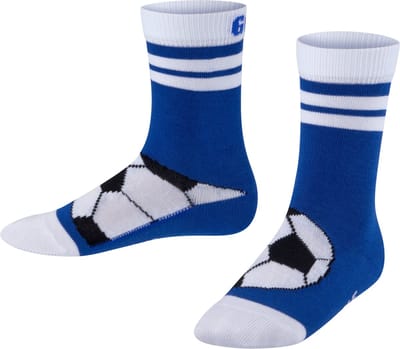 FALKE Active Soccer dun ademend katoen functioneel materiaal sokken kinderen blauw - maat 23-26