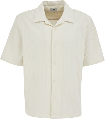 WE Fashion Heren relaxed fit gebreid overhemd