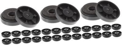 Isolatiepads - Luidsprekerblokken - Audio Verbetering - Trillingsdempend - 30 Stuks - Zwart