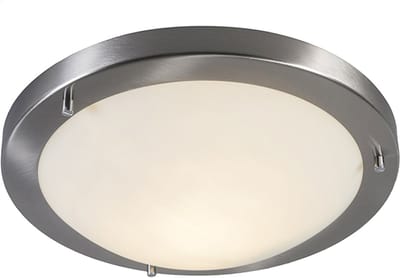 QAZQA yuma - Moderne LED Smart Plafondlamp incl. wifi voor buiten - 1 lichts - Ø 310 mm - Staal - Buitenverlichting