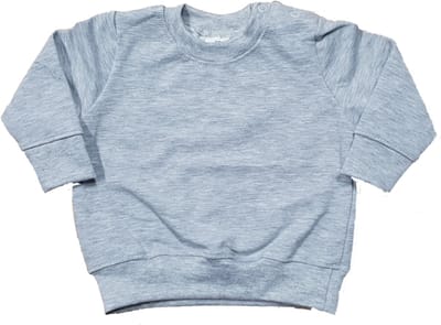 Mooie baby trui sweater in het grijs voor jongens en meisjes met lange mouwen maat 74