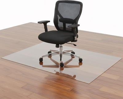 Duidelijke en veilige vloermat voor bureaustoelen op harde vloeren, antislip en gemakkelijk te reinigen (80 x 120 cm)