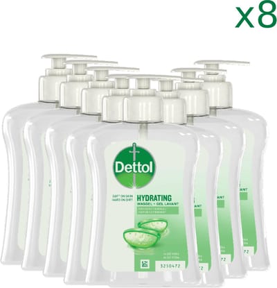Dettol Handzeep - Verzachtend – Aloe Vera - 250ml x8