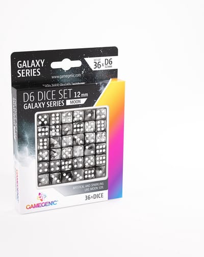 Gamegenic D6 Dice Set 36pcs Galaxy Series: Moon