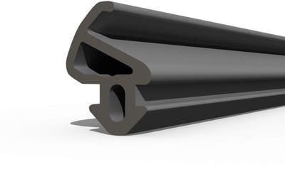 DQ-PP raamafdichting, Zwart, 1 meter, S-900 LB, PVC-raam, Rubber afdichting Afdichtingsband, Kunststof raamafdichtingen, ALU-profielafdichting Deurafdichting