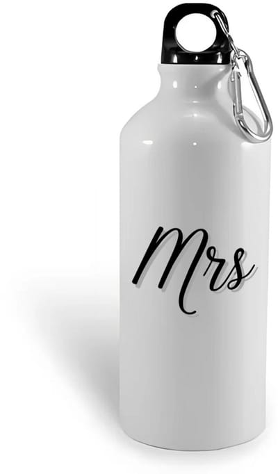 Hacebo® - Mrs waterfles - Mister or miss - mevrouw - verjaardagscadeau - cadeau voor vrouwen - kado - water fles - 400ML