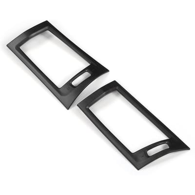 2 stuks Eikenhoutnerf Zijdelingse Airconditioning Vent Outlet Cover Trim Passend voor X3 F25 11 17 black