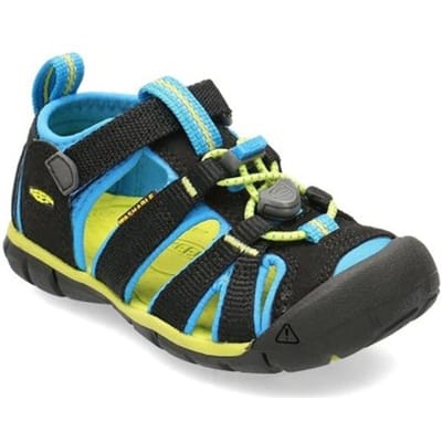 Keen - Seacamp II Younger Kids Sandalen Black/Brilliant Blue - Maat 24