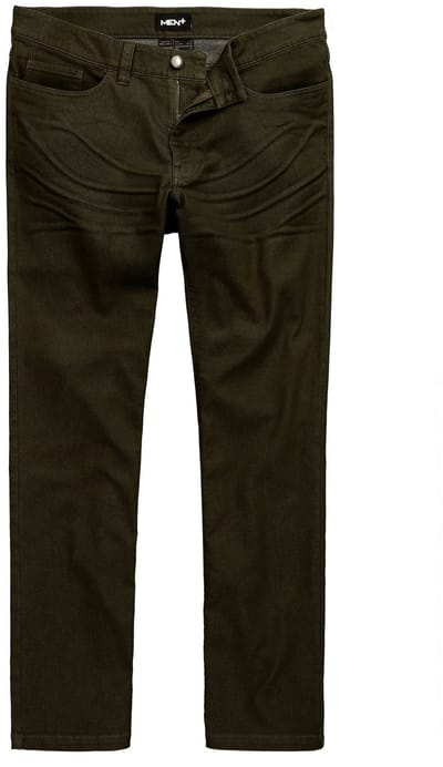 Men Plus - Heren - Broek Buik-Fit 5-Pocket superstretch Regular fit - Dennengroen - Maat 52
