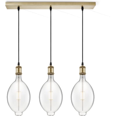 Home sweet home hanglamp Vintage brons 3L Beam Oval - helder