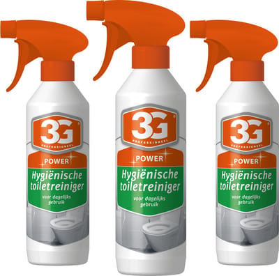 3x 3G Professioneel Power Hygiënische toilet reiniger - WC Reiniger - Toiletreiniger - Hygiënische Reiniger - Ontkalker - Kalkverwijderaar - Frisse Geur - 3-Pack