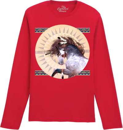 Paard Native Spirit Circle The Coloured House Longsleeve T-shirt XXL