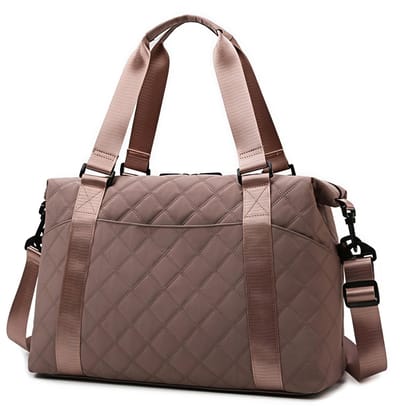 Reistas voor dames - Vliegtuigtas - Handbagage - Sporttas - 43*28*18 cm - Grote capaciteit - Modieus en trendy - Kleur stoffige rozen