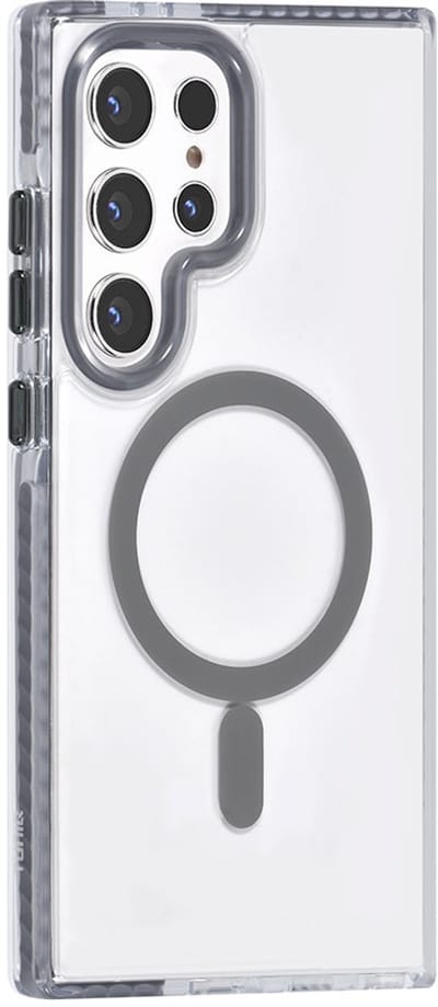 TUNIQ telefoonhoesje voor Samsung Galaxy S24 Ultra - MagSafe backcover met koord - Grijs