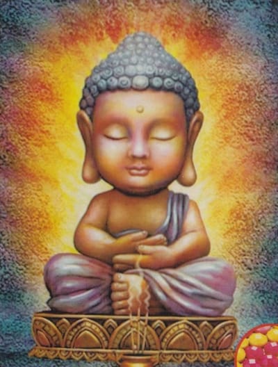 Diamond Painting Set 30x40cm - Boeddha - Full size ronde steentjes - Gratis verzonden - THB133