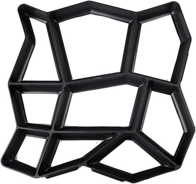 Beton Mal - Pad Maker - Tuinpad Maken - Herbruikbaar Plastic - 35x35x3.5cm - Zwart