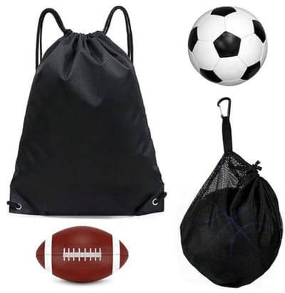 Tas voor Ballen met Rits Binnenvak en Trekkoord Rugzak | Gymtas voor Basketbal, Voetbal en Volleybal