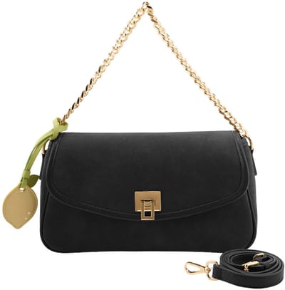 SEIDENFELT MANUFAKTUR schoudertas Nibe Crossbody Bag Black zwart
