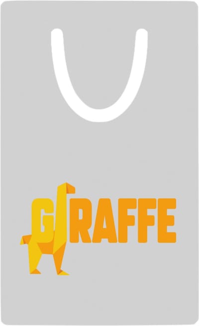 Hacebo® - giraffe logo geel metalen boekenlegger - Giraffe - dieren liefhebber - iemand die houdt van giraffen - verjaardag - cadeau - kado - geschenk Bladwijzer boekenleggers - 7.6 cm x 5cm