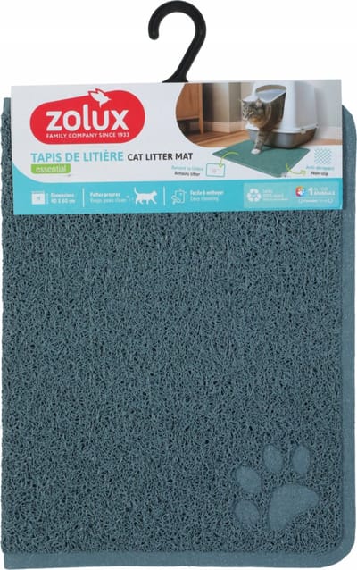 Zolux Kattenbakmat Blauw M 40x60 cm - Houd je huis schoon