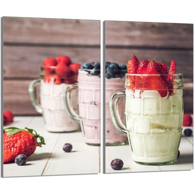 TMK ArtDeko Serie - Snijplank van gehard glas - 2x30x52 cm - Veelzijdig gebruik - Decoratief patroon