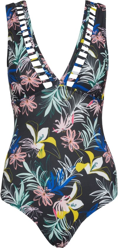 Badpak tiener met v-hals en ajourdetail Ange'ls flowers 152-158 (S)