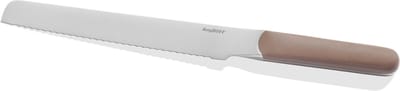 BergHOFF Home Elements Broodmes 21 cm – Gekarteld Taartmes & Baguettemes voor Brood, Cake & Meloen – Vlijmscherp RVS, Ergonomisch Handvat & Vaatwasbestendig Mes – Aubergine