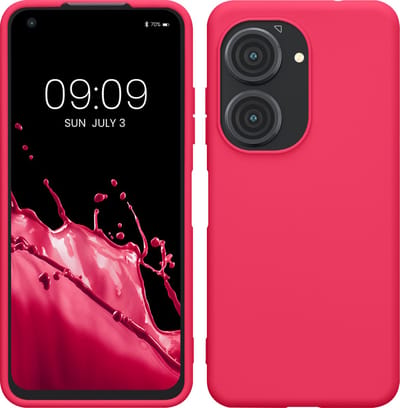 kwmobile telefoonhoesje geschikt voor ASUS Zenfone 10 / Zenfone 9 - Hoesje voor smartphone - Back cover in neon roze