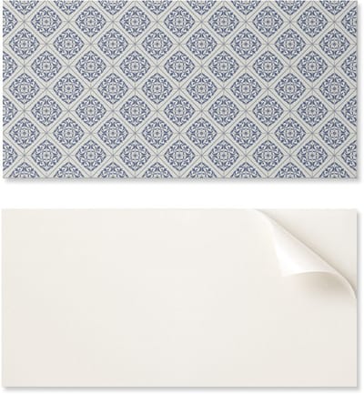 Decoratief zelfklevend vinyl wandpaneel 100x50 cm met bloemenmotief