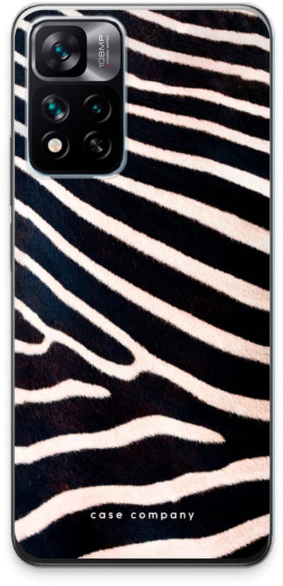Case Company® - Hoesje geschikt voor Xiaomi 11i hoesje - Zebra - Soft Cover Telefoonhoesje - Bescherming aan alle Kanten en Schermrand