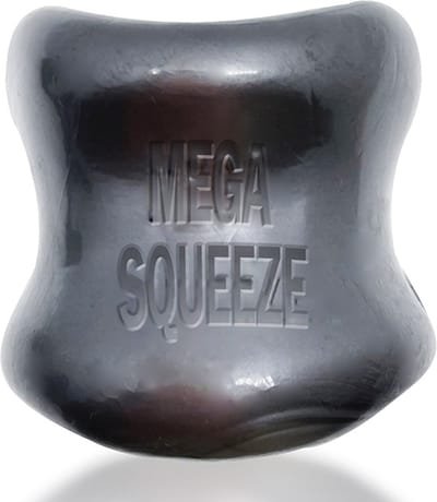 Oxballs - Mega Squeeze - Rekbare Ballstretcher van TPR - Steel/Zilver