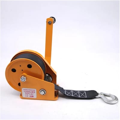 Handlier met rem - Trek lier - Veilig tillen - Automatisch remsysteem - 1200 lbs - Metaal