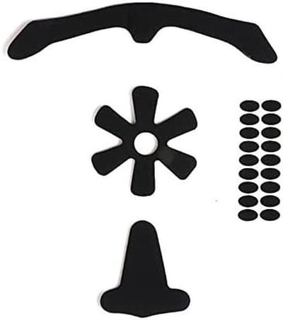 Helm Padding Kit - Binnenkussens - Helm Comfort - Wasbaar en Sneldrogend - 8mm 3 stuks - Zwart