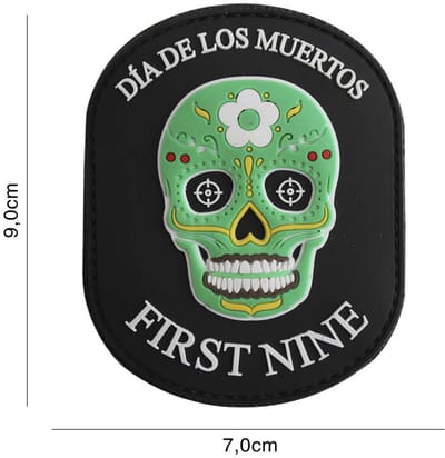 Embleem 3D PVC First Nine Ovaal Groen