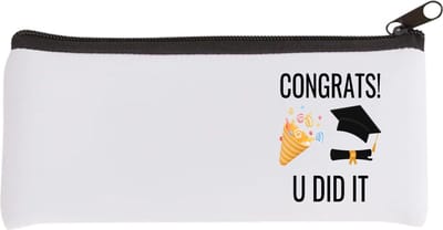 Akyol - congrats you did it Etui - Geslaagd - studenten - cadeau - geslaagd - student - gefeliciteerd - 20 bij 9 cm