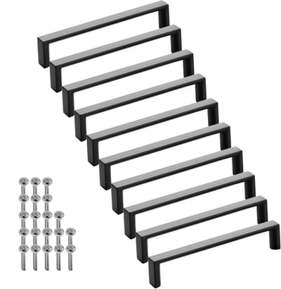 SOTECH 10 stuks meubelgrepen BLACKLINE XI BA 128 mm mat zwart (lengte 135 mm, breedte 12 mm, hoogte 27 mm) aluminium ladegrepen