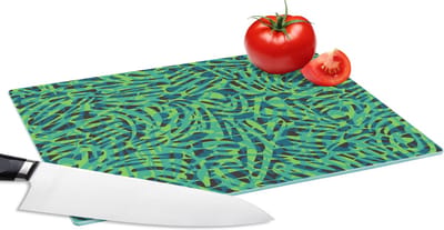 Glazen Snijplank - 28x20 - Jungle - Dieren - Patroon - Snijplanken Glas