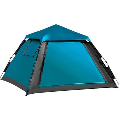Buiten Automatische Snel Open Tent Waterdichte Kampeertent 3-4 Persoons Instant Opzet Tent hemelsblauwe kleur
