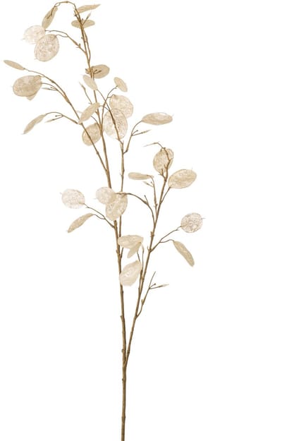 Emerald - Kunstbloem Judaspenning 120cm wit - Kunstplant voor binnen