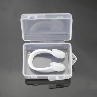 Zwemmen Neusklem Professionele Waterdichte en Antislip Siliconen Duik Neusplug Neusbescherming Zwemaccessoires voor Volwassenen wit