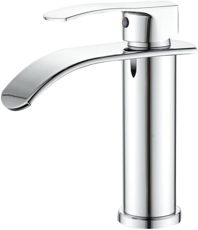 Dailygoods- Badkamerkraan Modern - Chroom - Enkele Handgreep - Keramische Ventiel - Inclusief Montagemateriaal - Geschikt voor Koud/Warm Water - Wasbakkraan